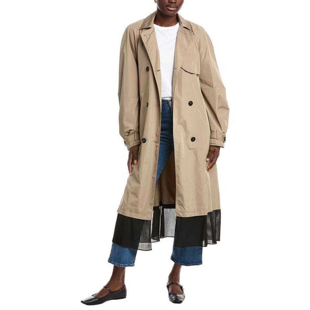 Maje Womens  Trench Coat, Brown